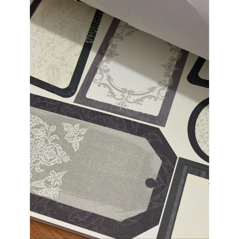 Déjà Views wedding-themed paper and punch-out card stock labels